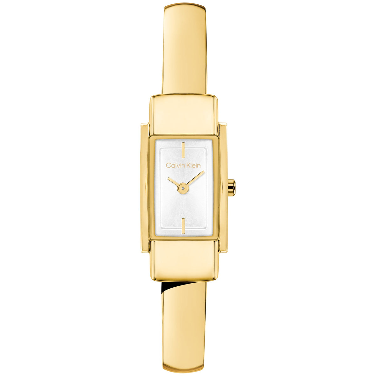 Calvin Klein Moderne Qtz Basic Mini White Color Rectangle Dial Women's Watch 25100184