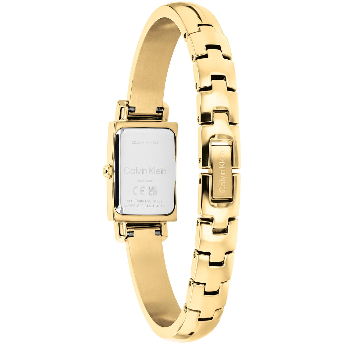 Calvin Klein Moderne Qtz Basic Mini White Color Rectangle Dial Women's Watch 25100184
