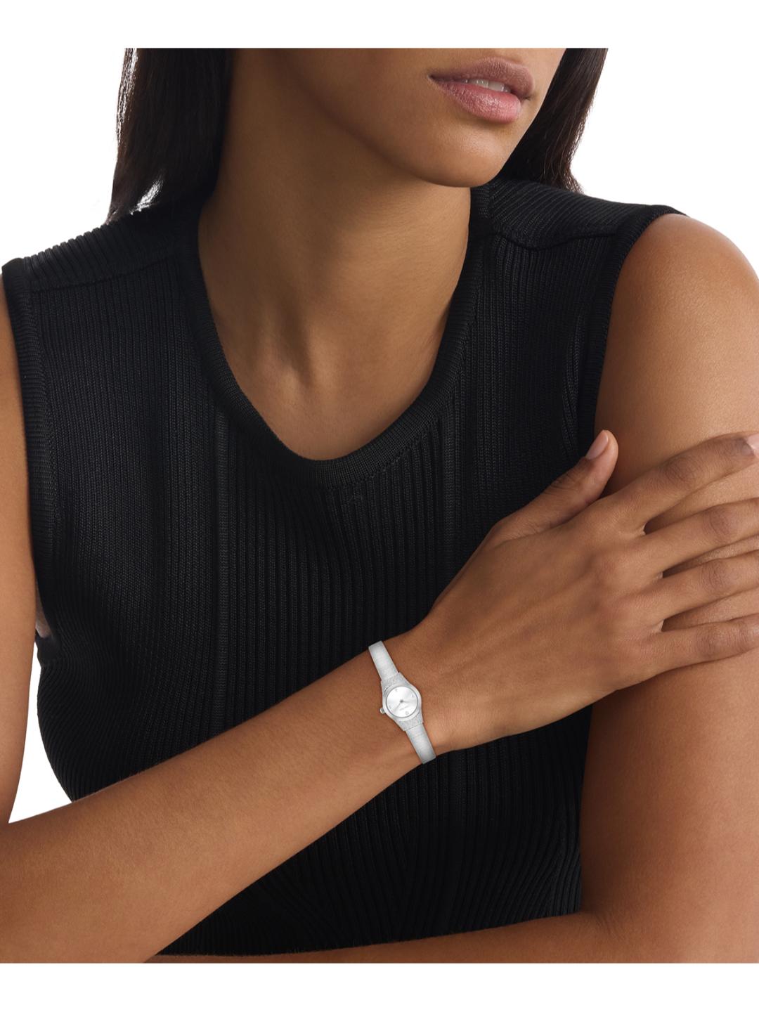 Calvin Klein Contemporary White 18 mm Dial Women Analog Watch 25100192