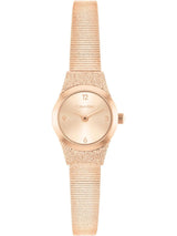 Calvin Klein Ck Contemporary Qtz Basic Mini Carnation Gold Round Dial Women's Watch 25100194