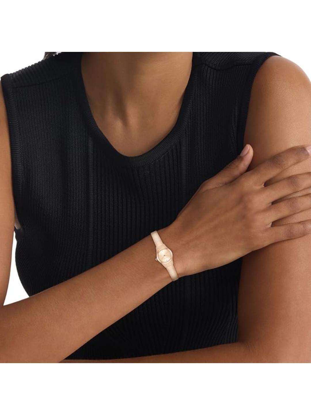 Calvin Klein Ck Contemporary Qtz Basic Mini Carnation Gold Round Dial Women's Watch 25100194
