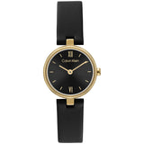 Calvin Klein Gleam Qtz Basic Slim Black Color Round Dial Women's Watch 25100230