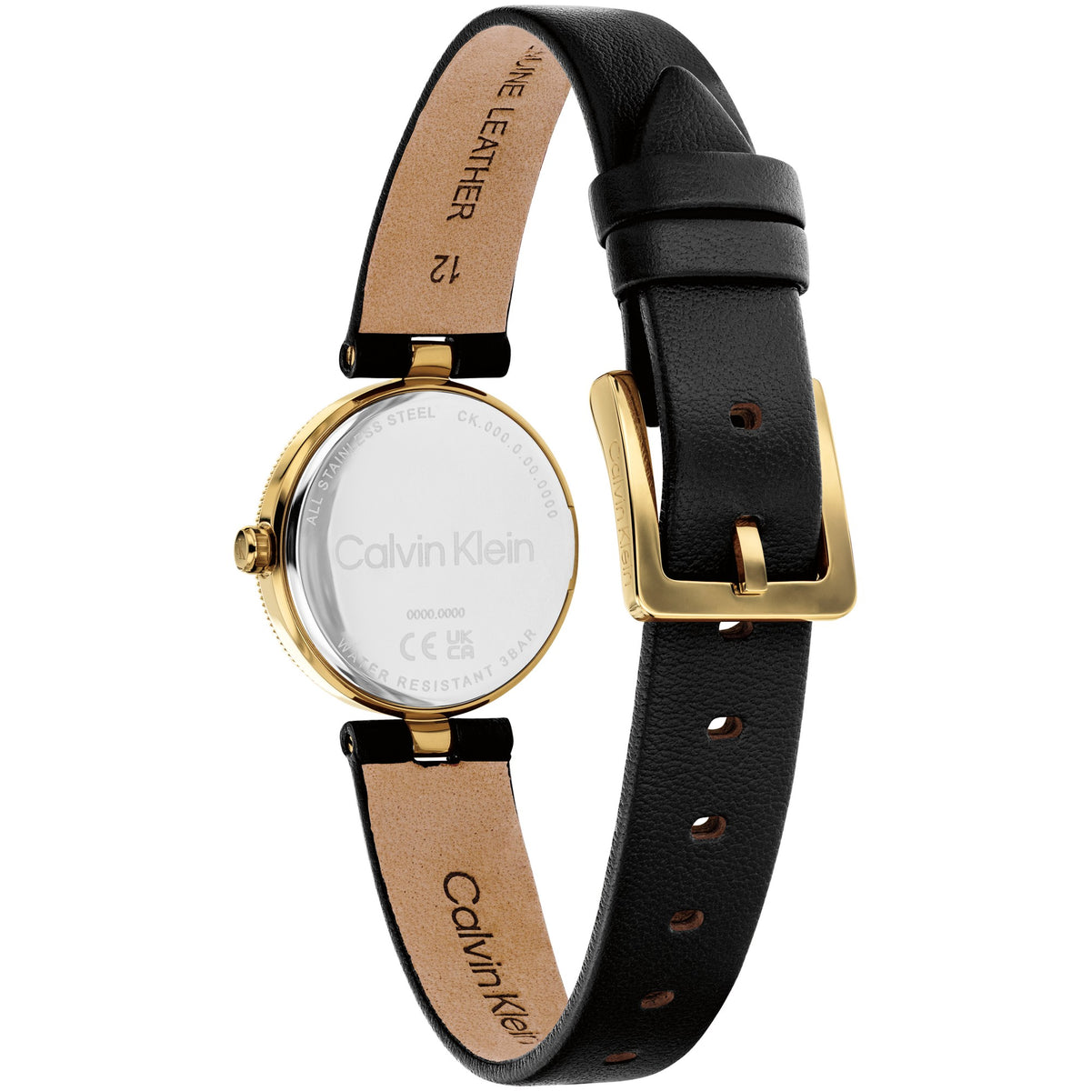 Calvin Klein Gleam Qtz Basic Slim Black Color Round Dial Women's Watch 25100230