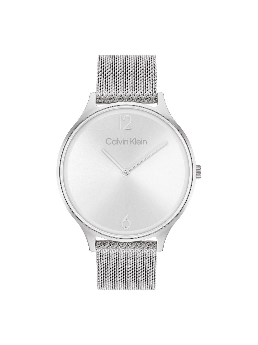 Calvin Klein Timeless Mesh Silver 38 mm Dial Women Analog Watch 25200001