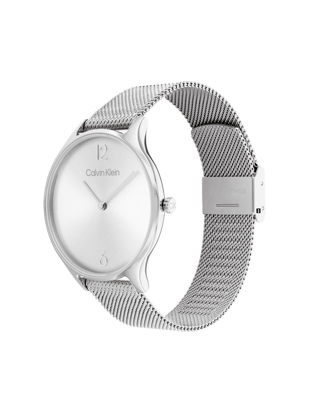 Calvin Klein Timeless Mesh Silver 38 mm Dial Women Analog Watch 25200001