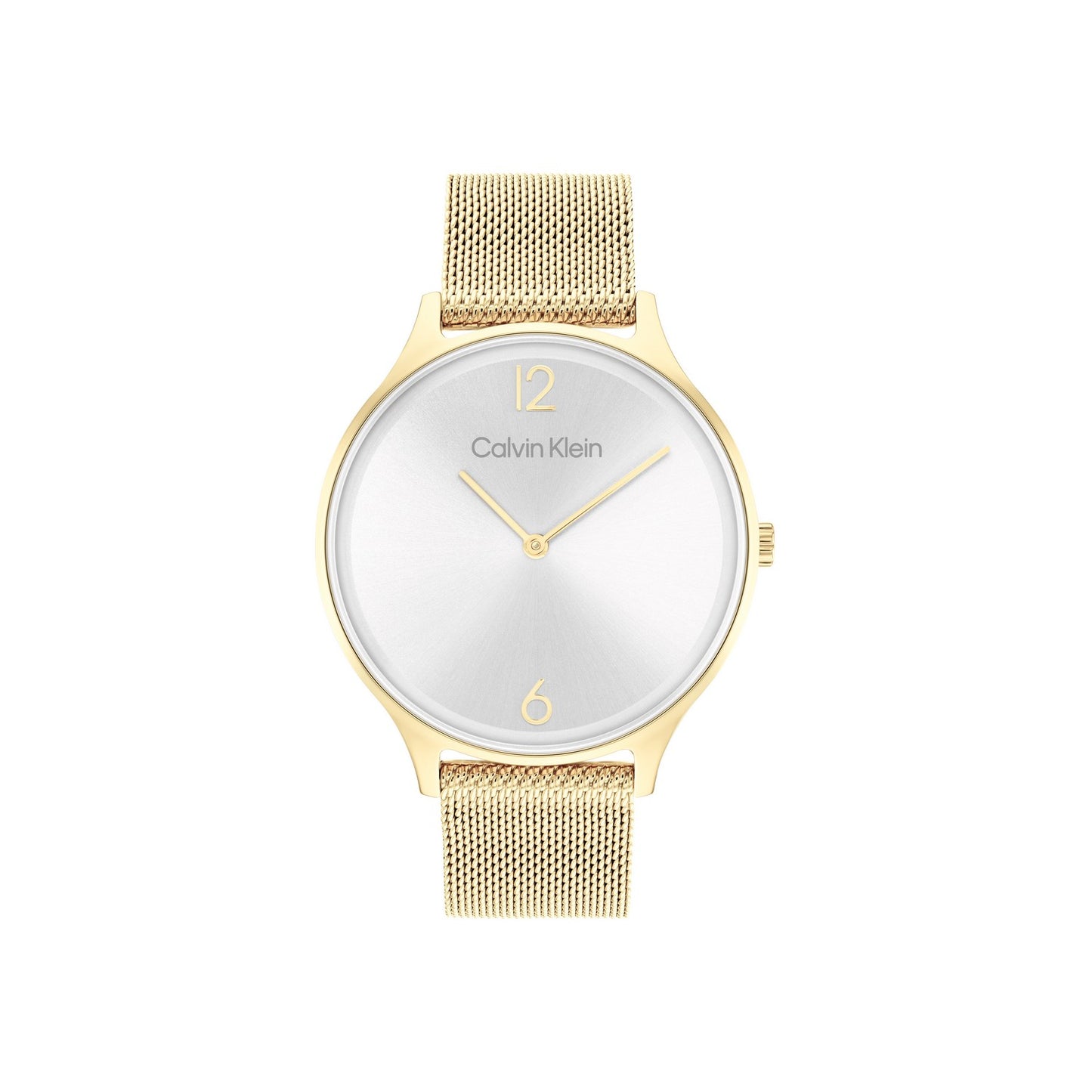 Calvin Klein TIMELESS MESH 38MM 38 mm Silver Dial Women Analog Watch- 25200003