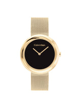 Calvin Klein Twisted Bezel Black 34 mm Dial Women Analog Watch 25200012