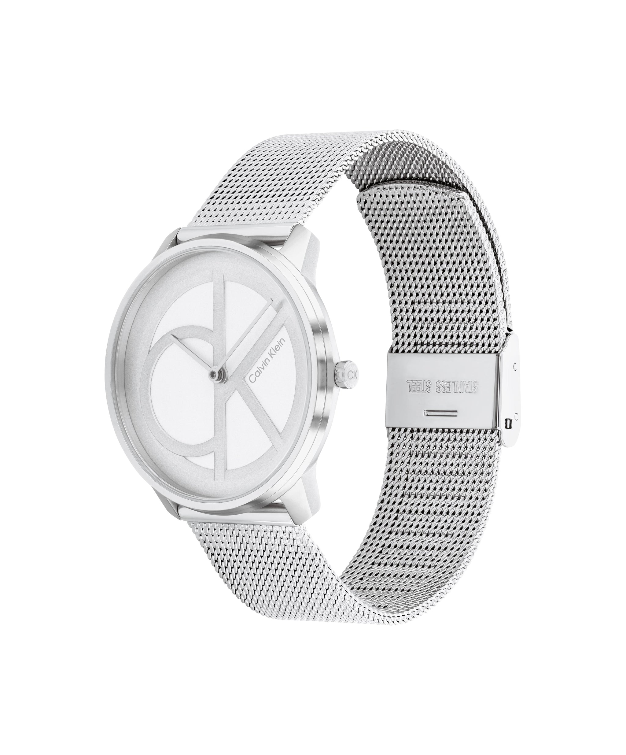 Calvin Klein CK ICONIC 35 mm Silver Dial Unisex Watch 25200032