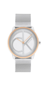 Calvin Klein CK ICONIC 35 mm Silver Dial Unisex Watch 25200033