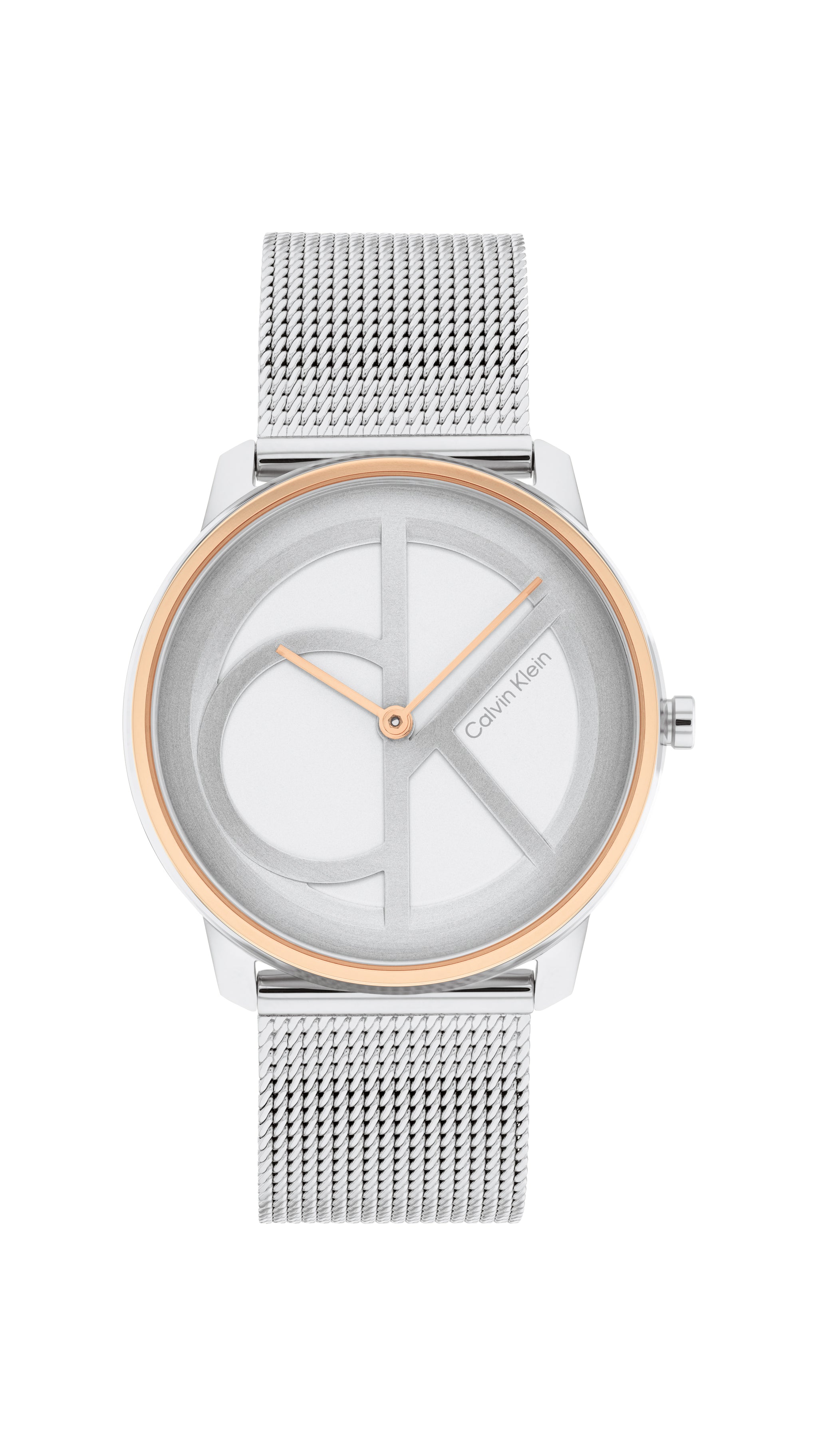 Calvin Klein CK ICONIC 35 mm Silver Dial Unisex Watch 25200033