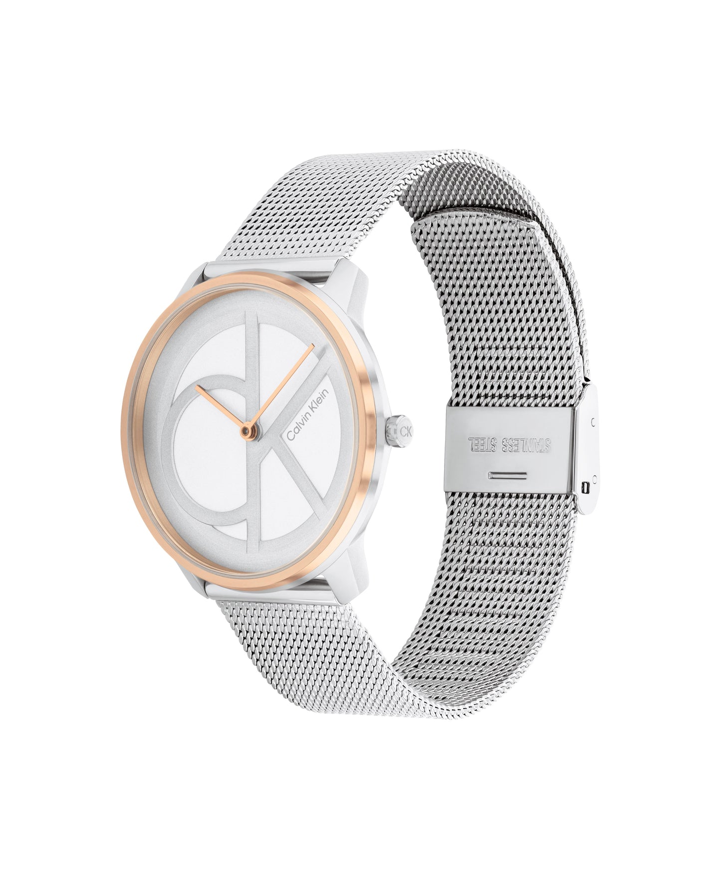 Calvin Klein CK ICONIC 35 mm Silver Dial Unisex Watch 25200033
