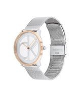 Calvin Klein CK ICONIC 35 mm Silver Dial Unisex Watch 25200033