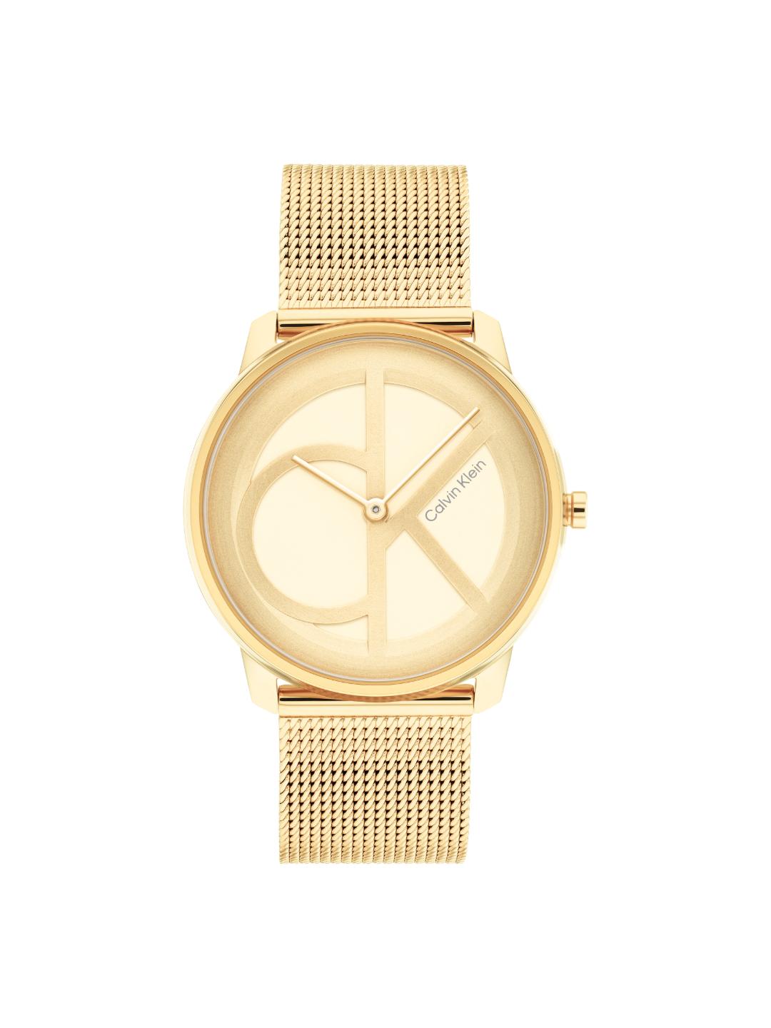 Calvin Klein Iconic Light Champagne 35 mm Dial Unisex Watch 25200034