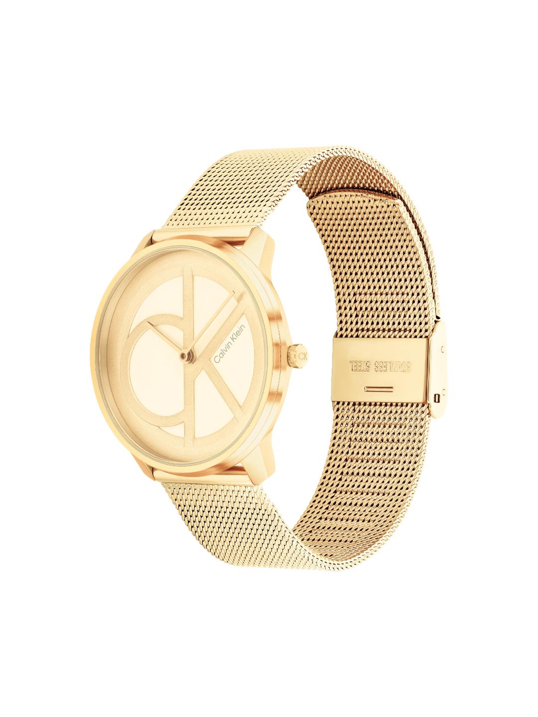 Calvin Klein Iconic Light Champagne 35 mm Dial Unisex Watch 25200034