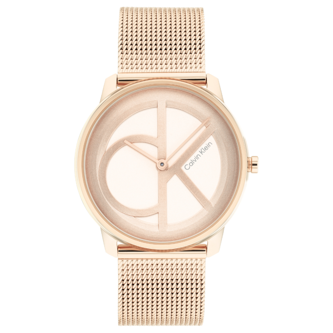 Calvin Klein CK ICONIC 35 mm Gold Dial Unisex Watch 25200035