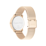 Calvin Klein CK ICONIC 35 mm Gold Dial Unisex Watch 25200035