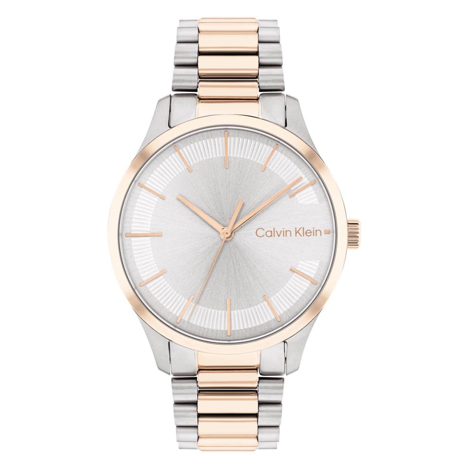 Calvin Klein CK ICONIC 35 mm Silver Dial Unisex Watch 25200044