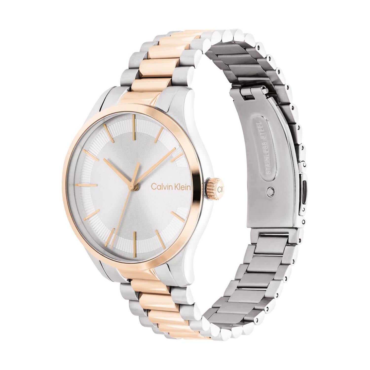 Calvin Klein CK ICONIC 35 mm Silver Dial Unisex Watch 25200044