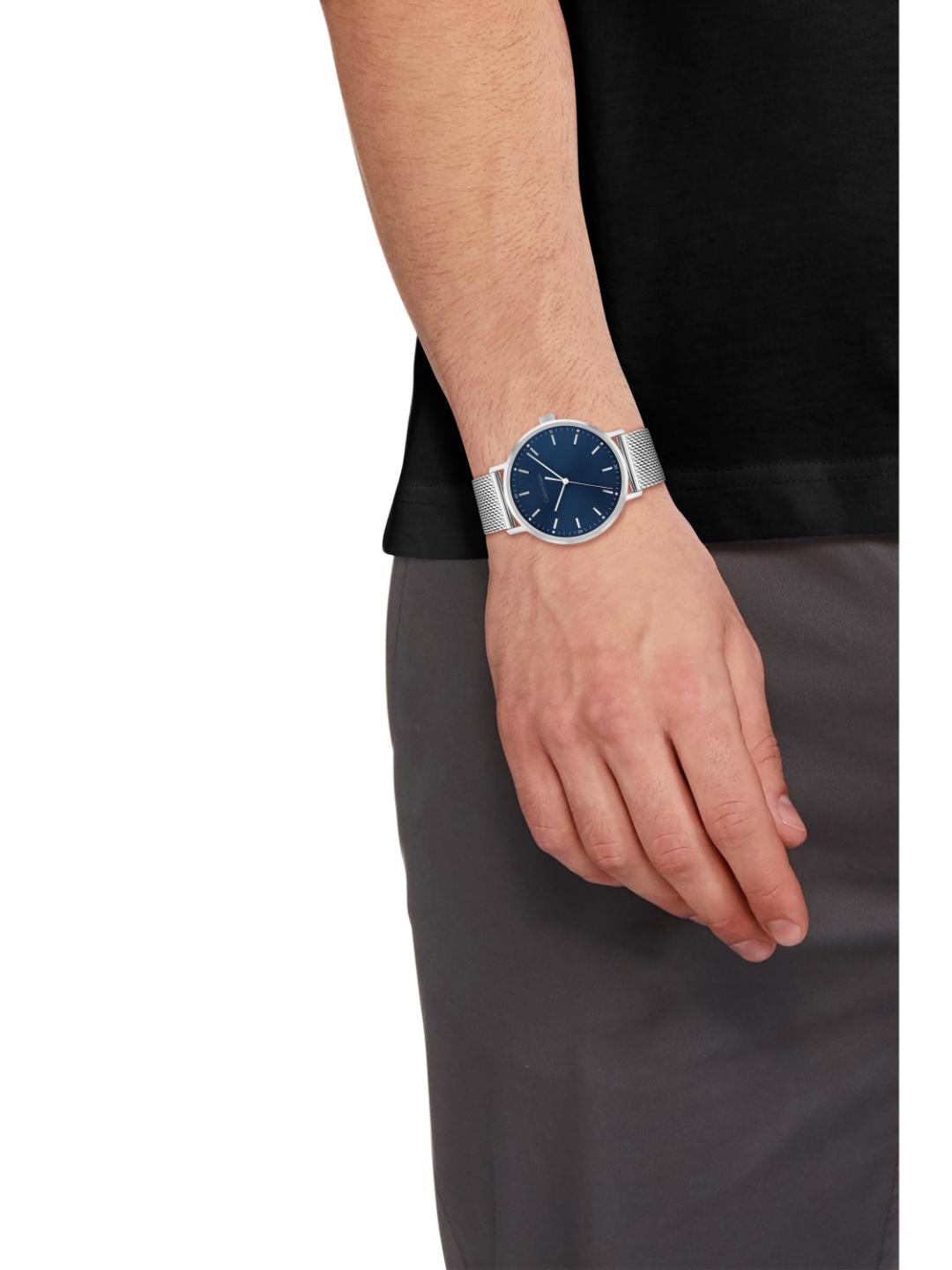 Calvin Klein Modern Mesh Blue 42 mm Dial Men Analog Watch 25200045