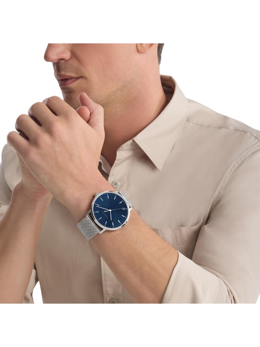 Calvin Klein Modern Mesh Blue 42 mm Dial Men Analog Watch 25200045