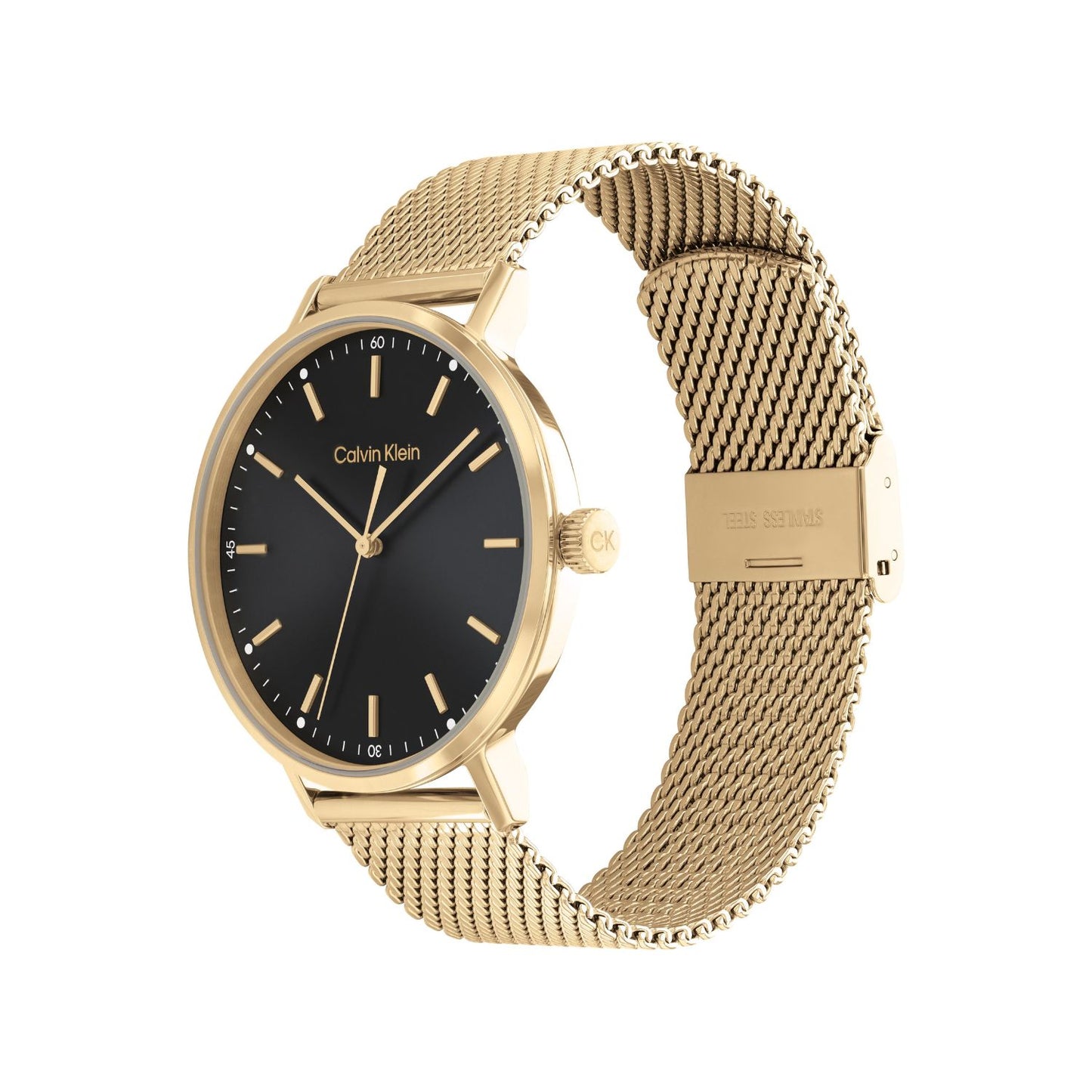 Calvin Klein MODERN MESH 42 mm Black Dial Men Watch 25200049
