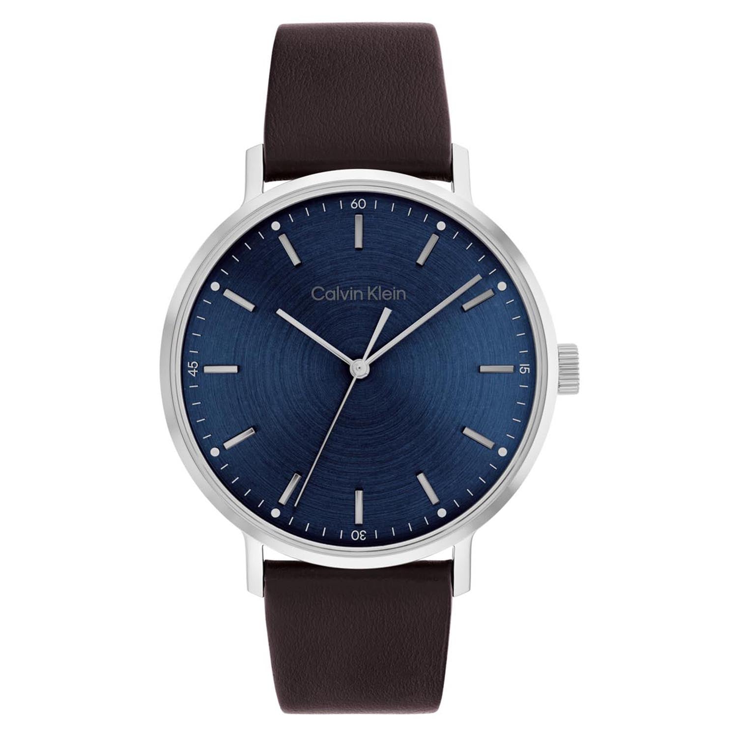 Calvin Klein MODERN MESH 42 mm Blue Dial Men Watch 25200052