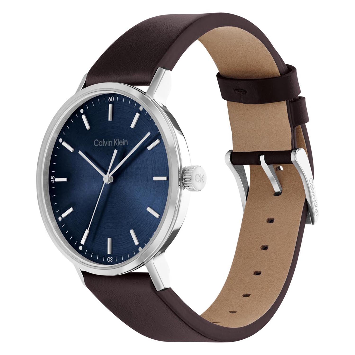 Calvin Klein MODERN MESH 42 mm Blue Dial Men Watch 25200052