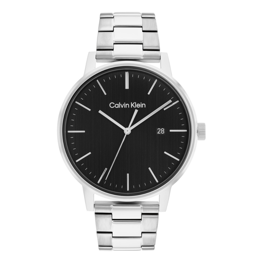 Calvin Klein LINKED BRACELET FOR HIM 43 mm Black Dial Men Analog Watch 25200053