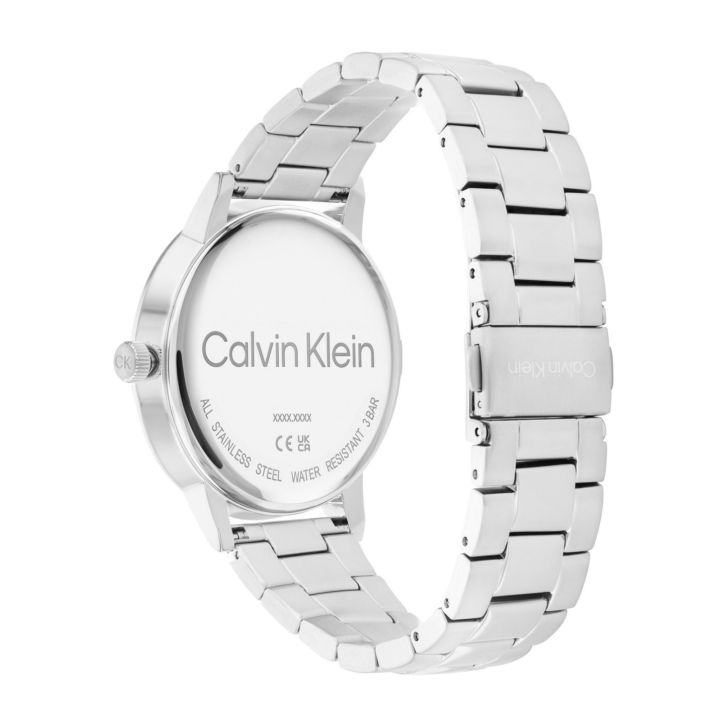 Calvin Klein LINKED BRACELET FOR HIM 43 mm Black Dial Men Analog Watch- 25200053