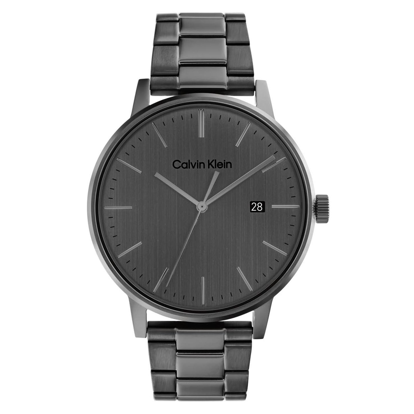 Calvin Klein LINKED BRACELET FOR HIM 43 mm Grey Dial Men Watch-  25200054
