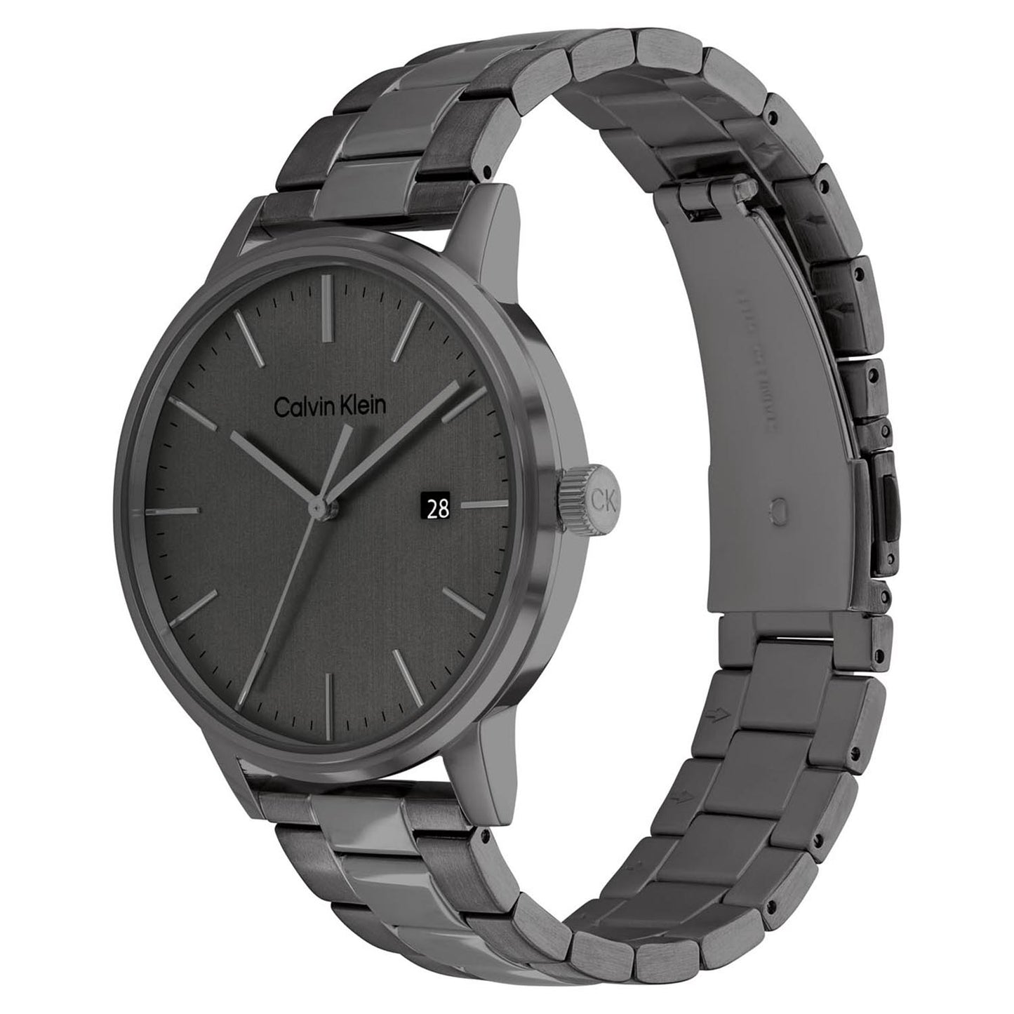 Calvin Klein LINKED BRACELET FOR HIM 43 mm Grey Dial Men Watch-  25200054
