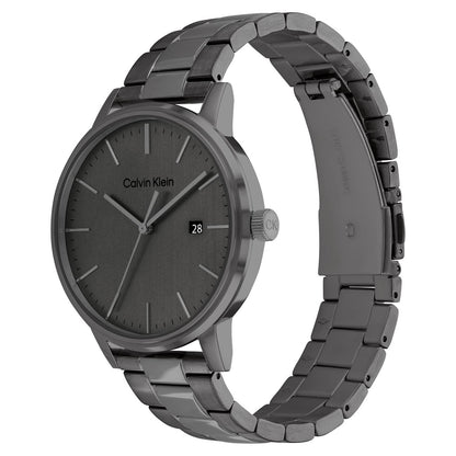 Calvin Klein LINKED BRACELET FOR HIM 43 mm Grey Dial Men Watch-  25200054