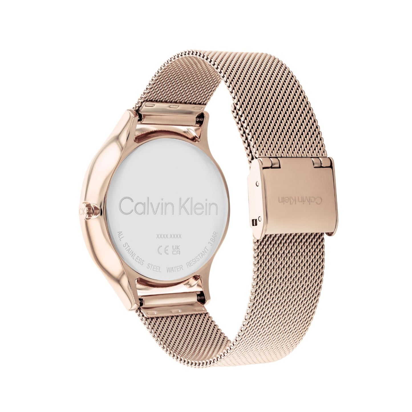 Calvin Klein TIMELESS MESH MF 38 mm Gold Dial Women Watch 25200102
