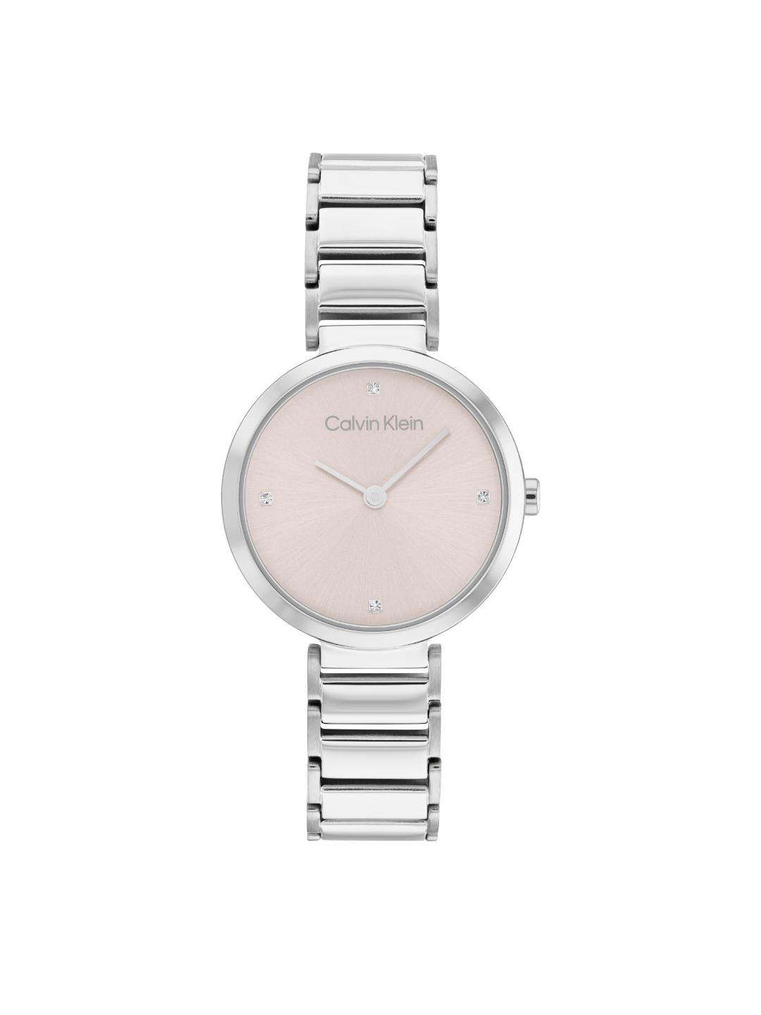 Calvin Klein Minimalistic T Bar Blush 28 mm Dial Women Analog Watch 25200138