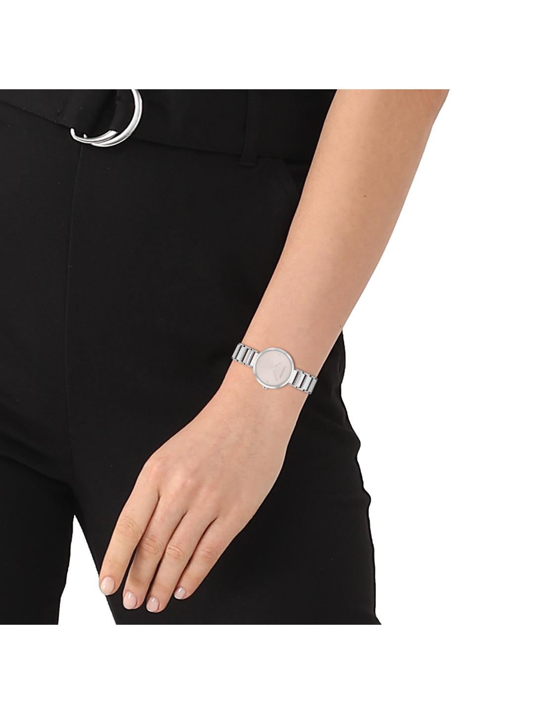 Calvin Klein Minimalistic T Bar Blush 28 mm Dial Women Analog Watch 25200138