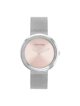 Calvin Klein Twisted Bezel Blush 34 mm Dial Women Analog Watch 25200149