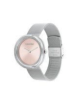 Calvin Klein Twisted Bezel Blush 34 mm Dial Women Analog Watch 25200149