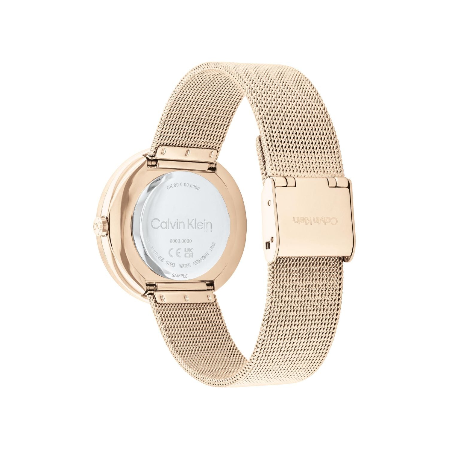 Calvin Klein TWISTED BEZEL 34 mm Black Dial Women Watch 25200151