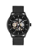 Calvin Klein Modern Skeleton Qtz Multifunction Black Round Dial Men's Watch 25200214