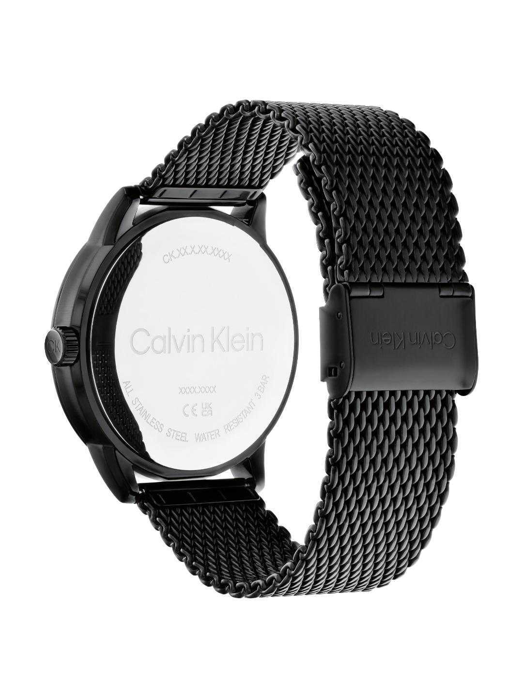 Calvin Klein Modern Skeleton Qtz Multifunction Black Round Dial Men's Watch 25200214