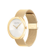 Calvin Klein SCULPT 36.6 mm Silver Dial Women Watch 25200246