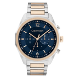 Calvin Klein Force Qtz Fashion Chrono 45 mm Blue Dial Men Watch 25200265