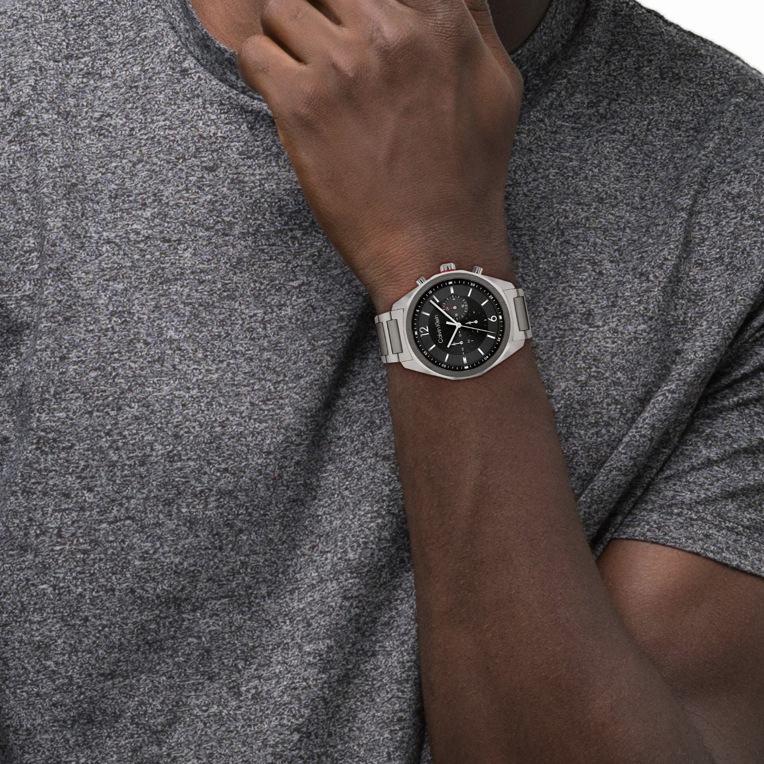 Calvin Klein CK FORCE 45 mm Black Dial Men Watch 25200267