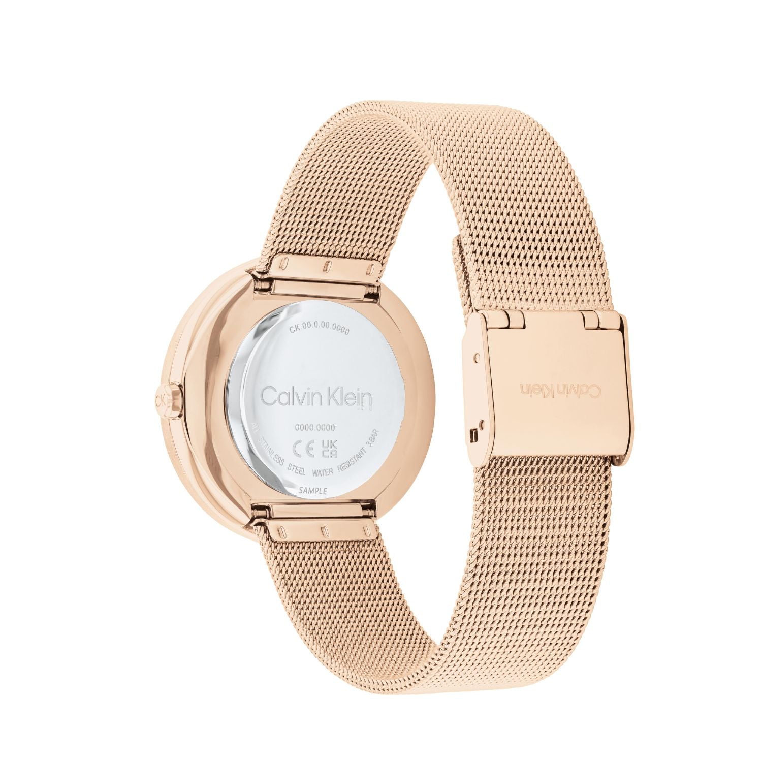 Calvin Klein TWISTED BEZEL 34 mm Silver Dial Women Watch 25200312