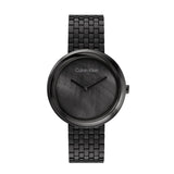 Calvin Klein TWISTED BEZEL 34 mm Black Dial Women Watch 25200323