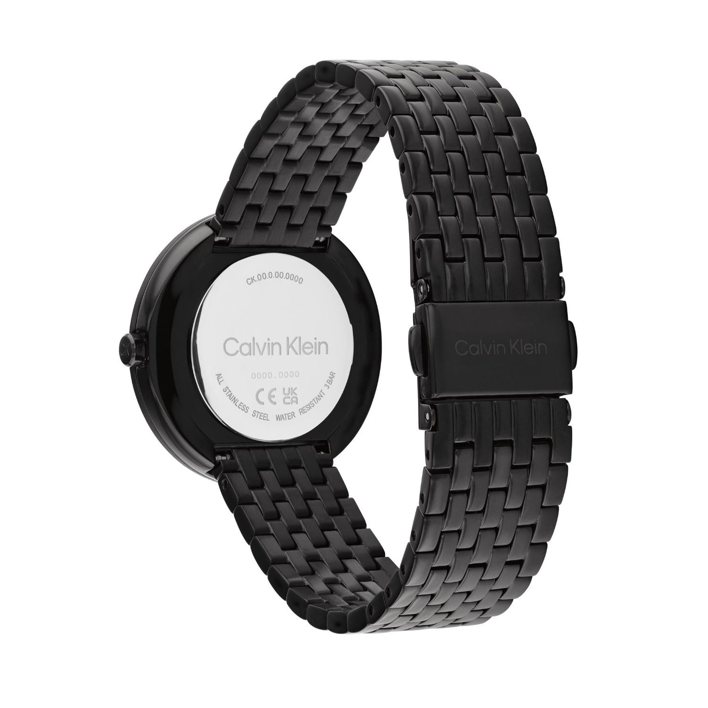 Calvin Klein TWISTED BEZEL 34 mm Black Dial Women Watch 25200323