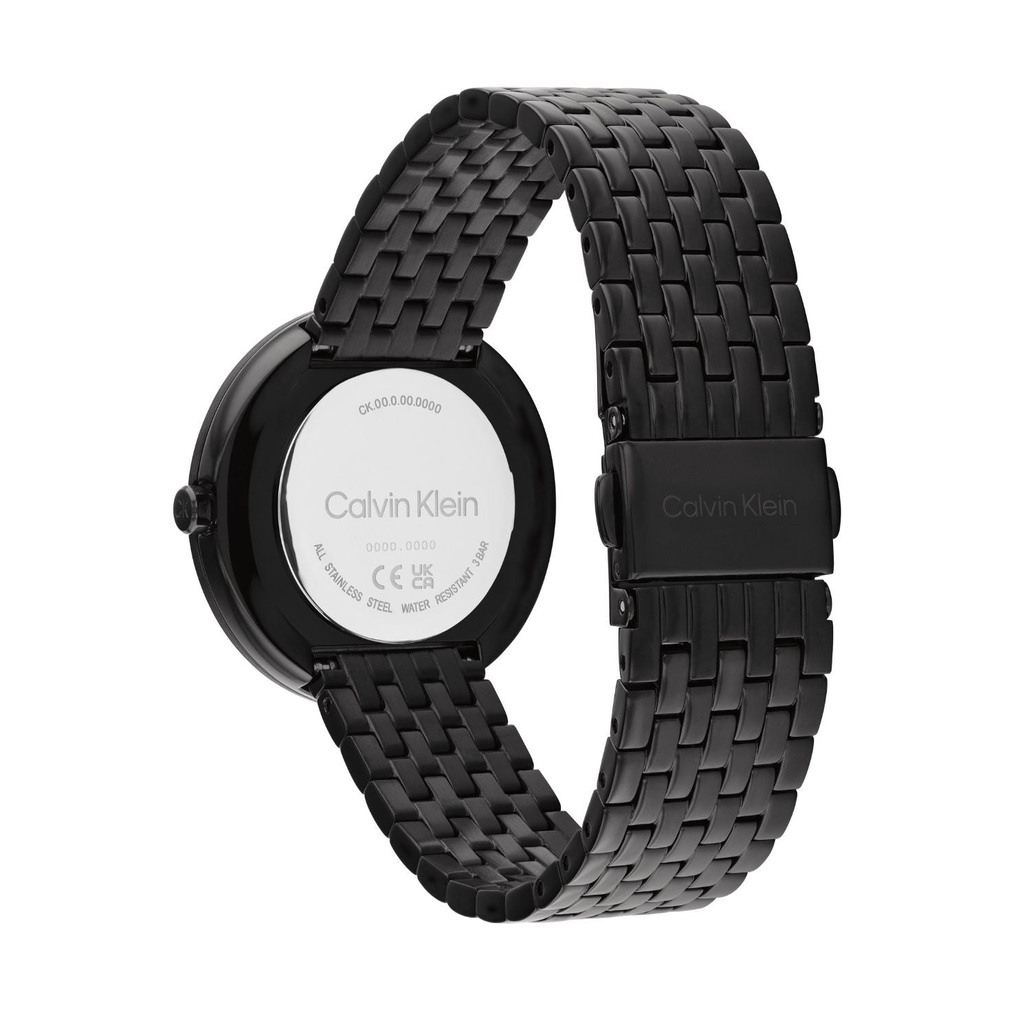 Calvin Klein TWISTED BEZEL 34 mm Black Dial Women Watch 25200323