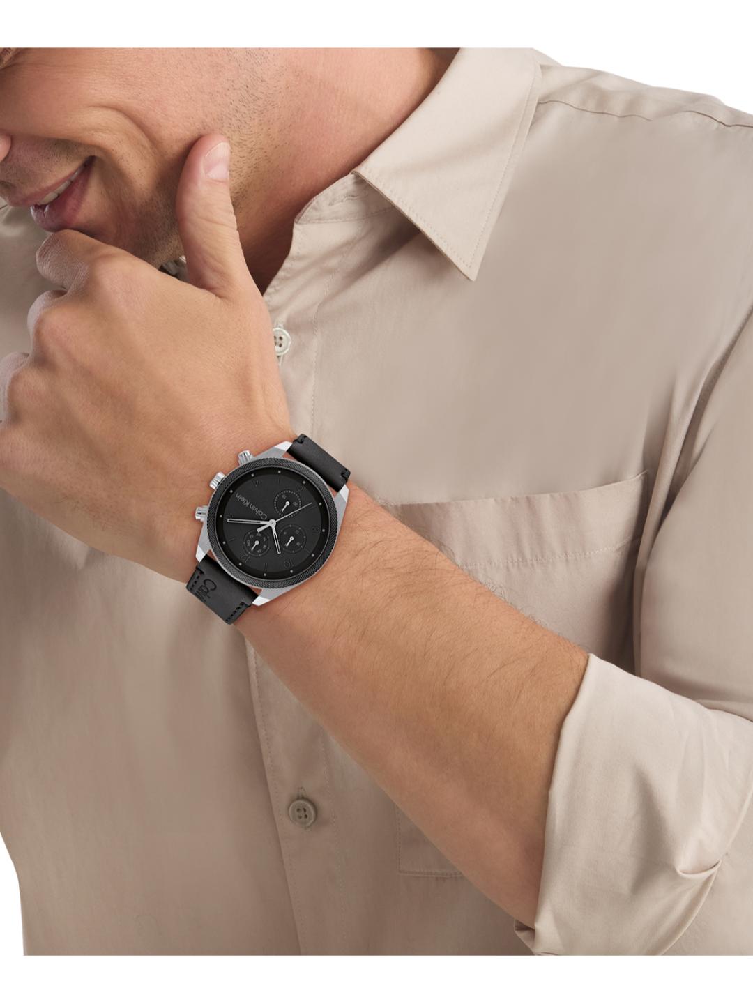 Calvin Klein Impact Chrono Black 44 mm Dial Men Watch 25200364