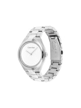 Calvin Klein Women 36 mm Quartz Analog White Dial Stainless Steel Strap Watch 25200365