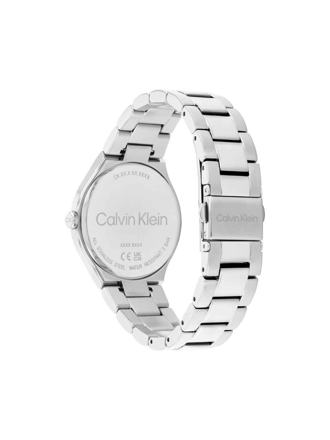 Calvin Klein Women 36 mm Quartz Analog White Dial Stainless Steel Strap Watch 25200365